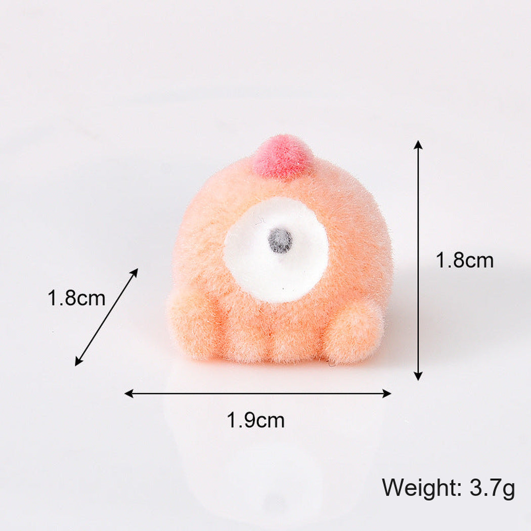 FlockOrng Colorful Round Monster Miniature Figurine, single variant view