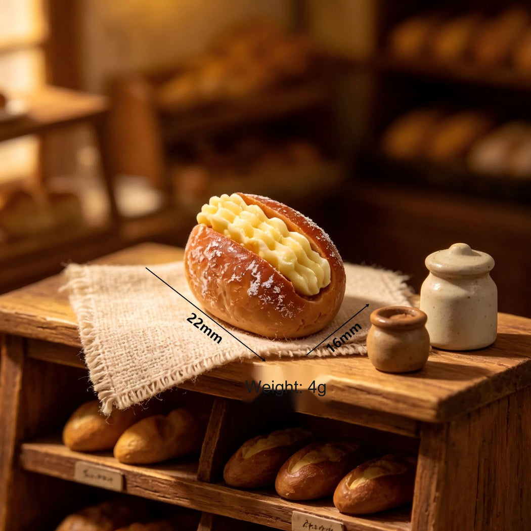 Brown Miniature Cream Sandwich Bread Craft Embellishment, single variant view