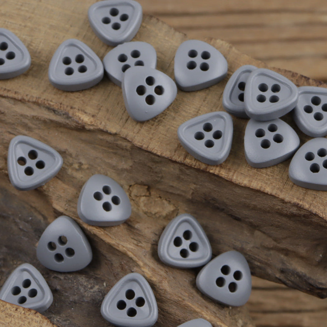 Bunli - DIY 10 Pack Rounded-Triangle Four-Hole Button