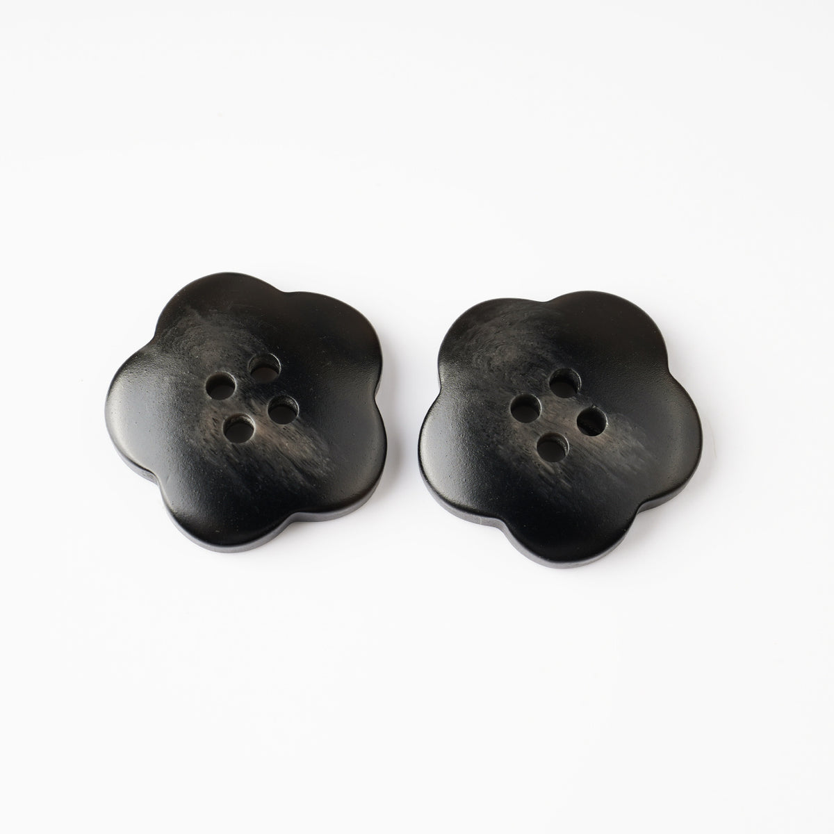 Bunli - DIY 10 Pack Brown and Cream Flower-Shaped Button