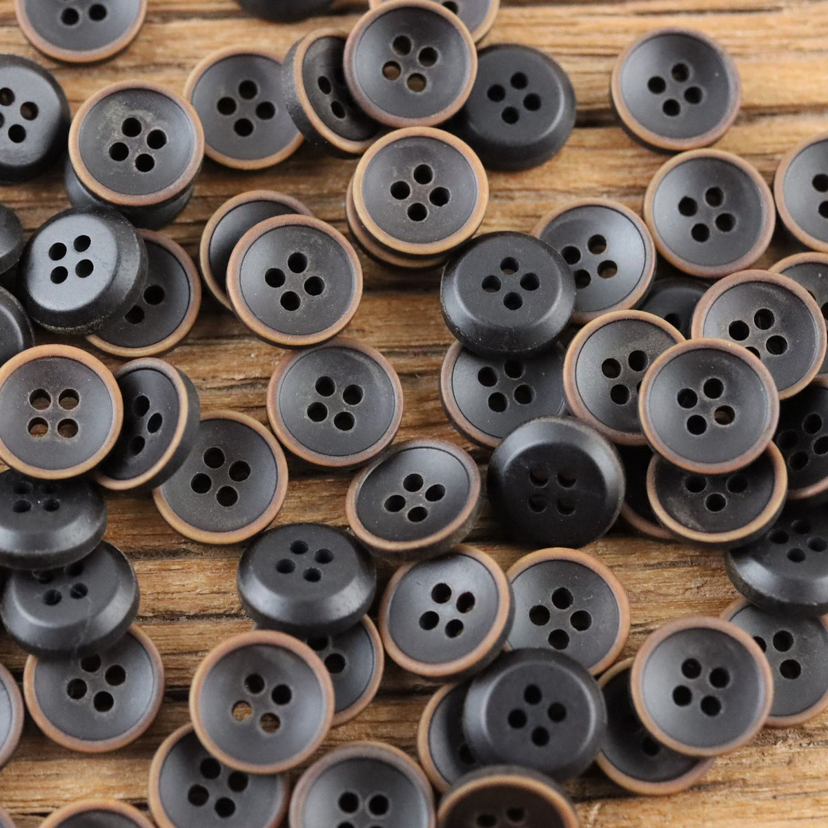 Bunli - DIY 10 Pack Matte Round Four Hole Button