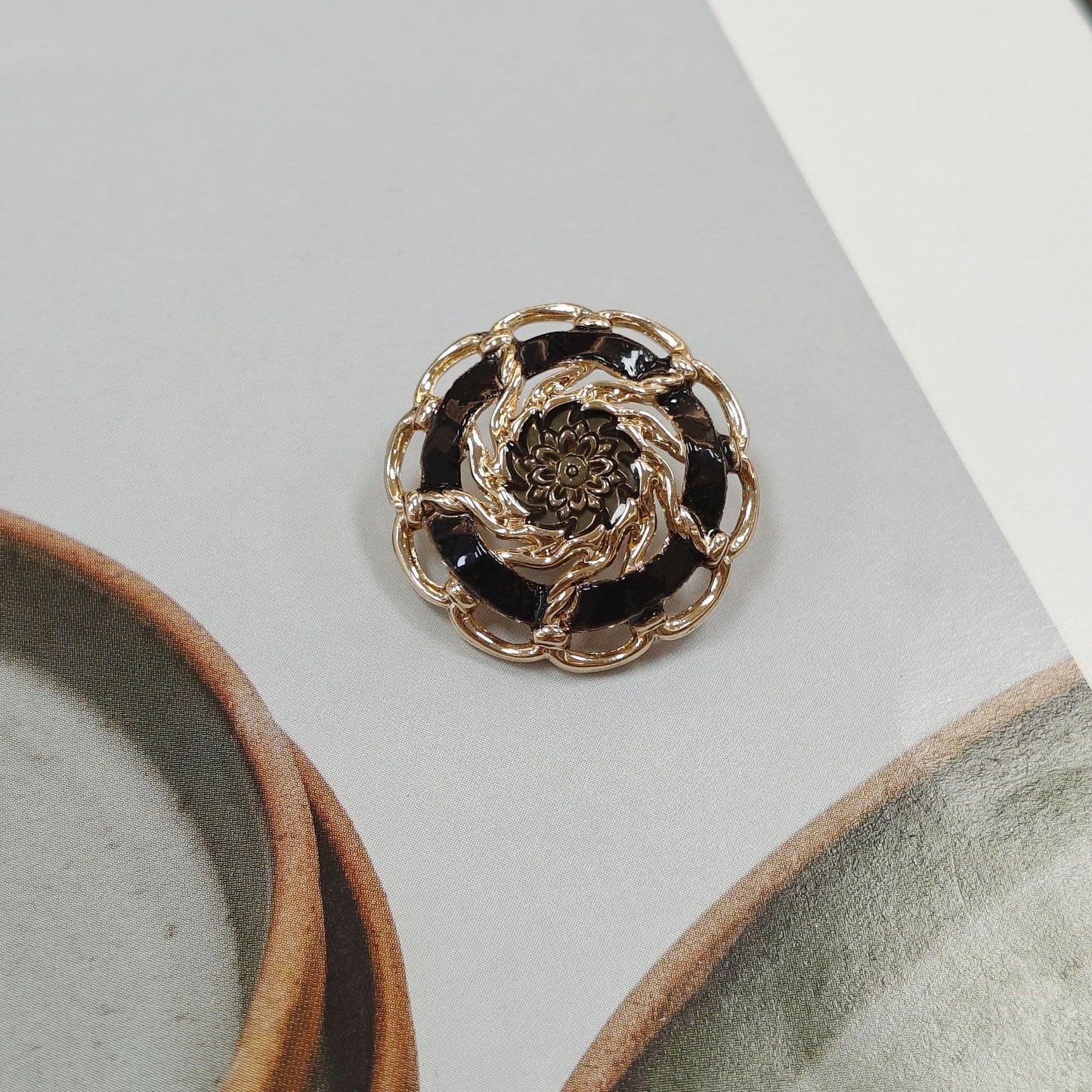 厂家直销精致高级小香风点绿油黑油花朵外套皮草毛衣针织开衫钮扣