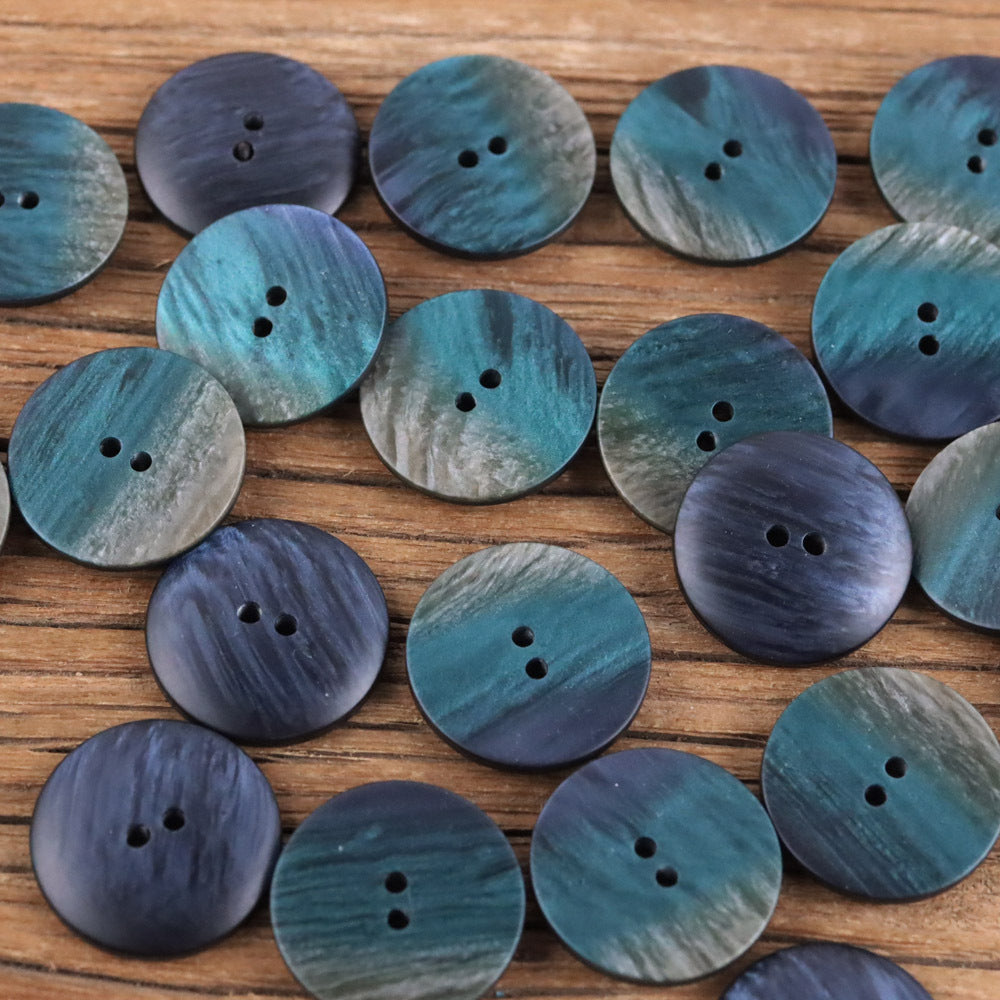 Bunli - DIY 10 Pack Variegated Round Button