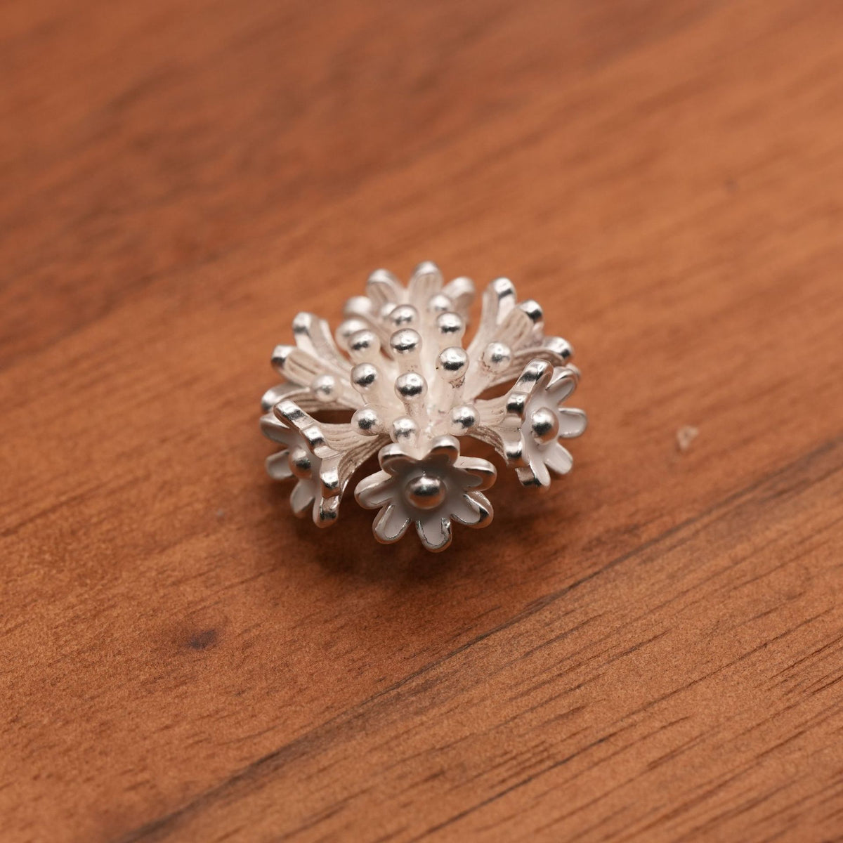 Bunli - DIY 10 Pack Ornate Floral Shank Button