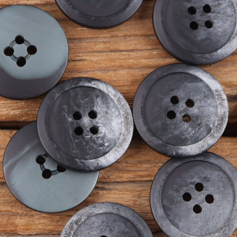 Bunli - DIY 10 Pack Gradient Recessed-Rim Round Button