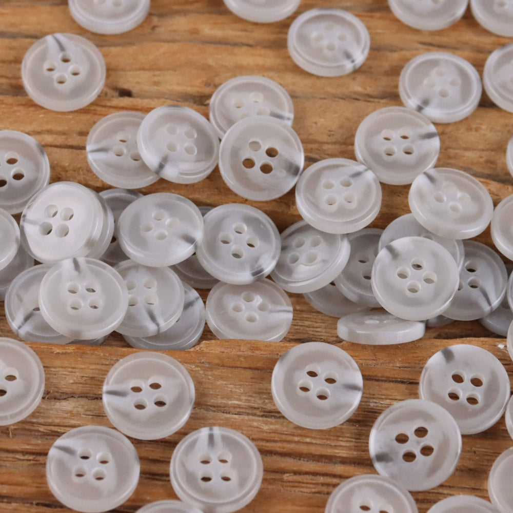 Bunli - DIY 10 Pack Sheer Pastel Shirt Button