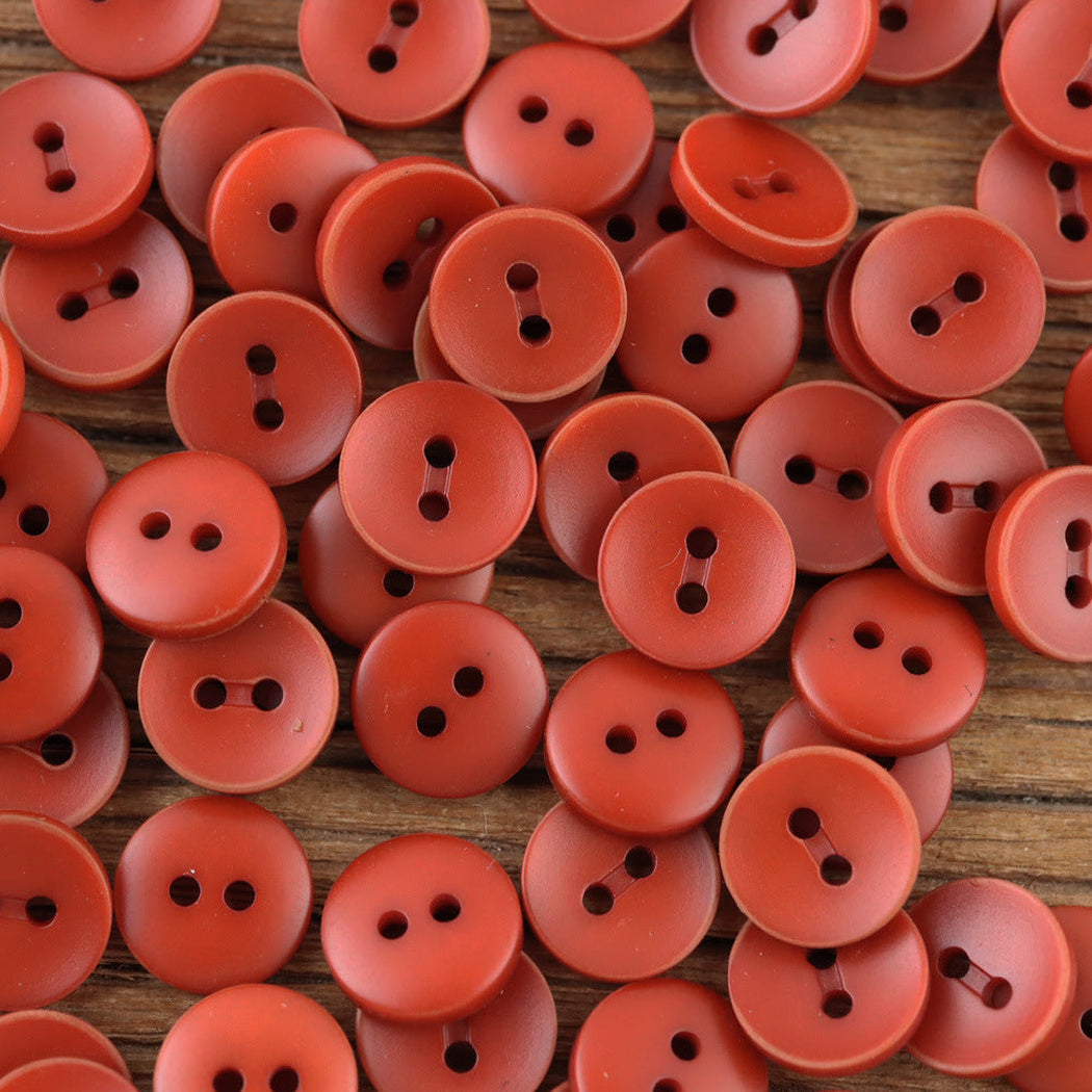 Bunli - DIY 10 Pack Contrast-Rim Matte Two-Hole Button