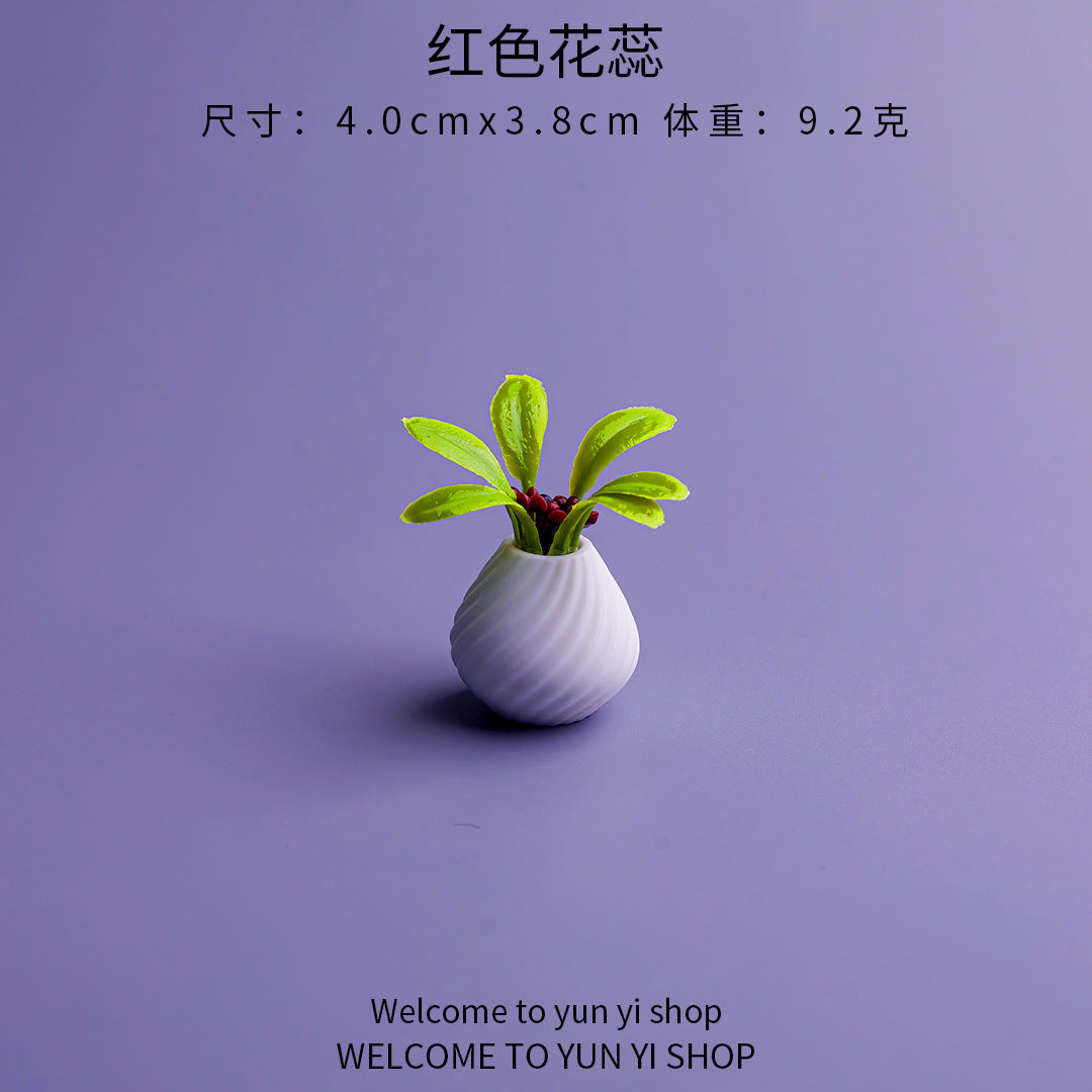 微景观创意迷你花瓶摆件 新品家居装饰品diy娃娃屋车载桌面小摆件