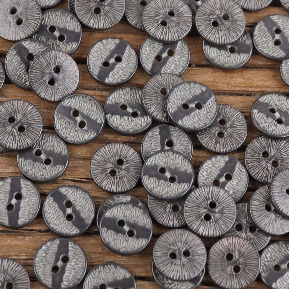 Bunli - DIY 10 Pack Textured Varied-Tone Round Button