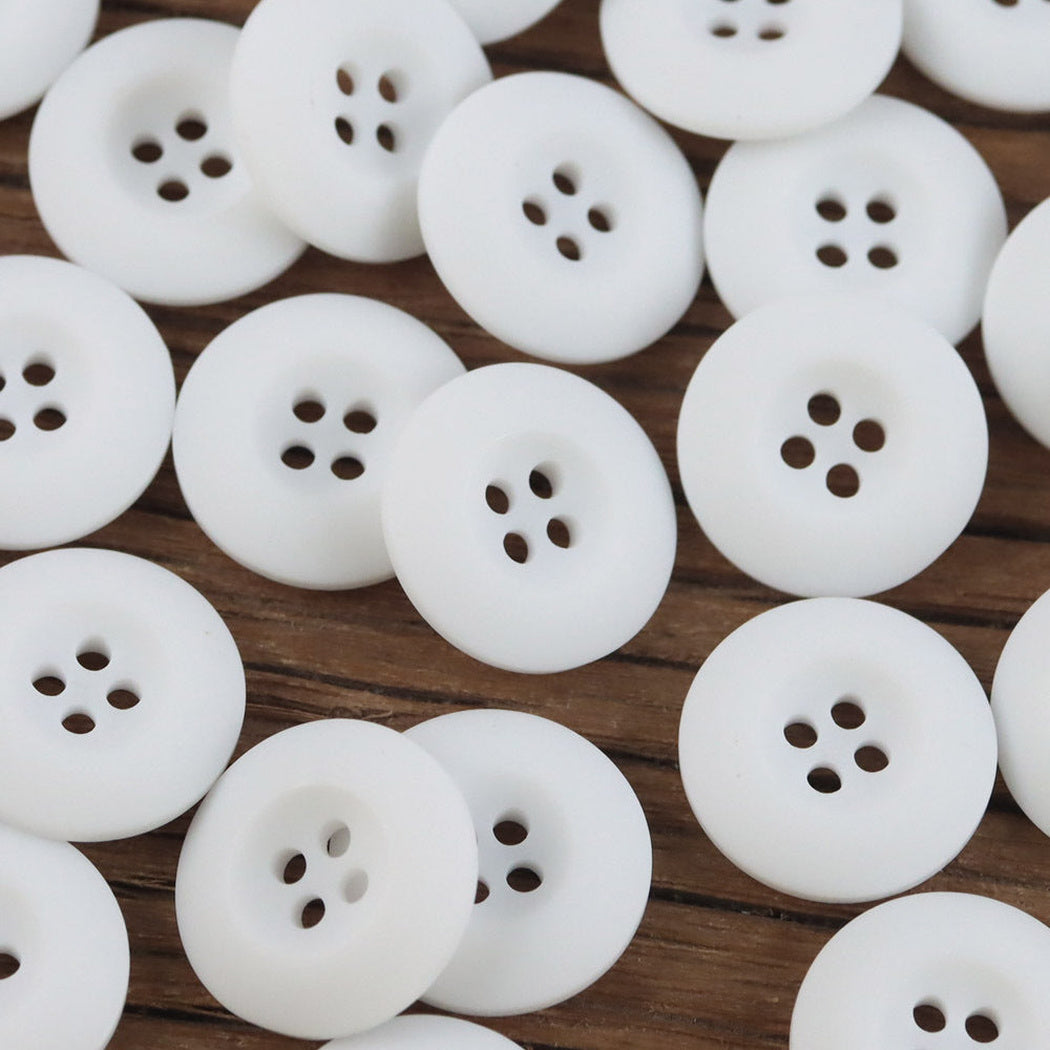 Bunli - DIY 10 Pack Matte Concave Four-Hole Button