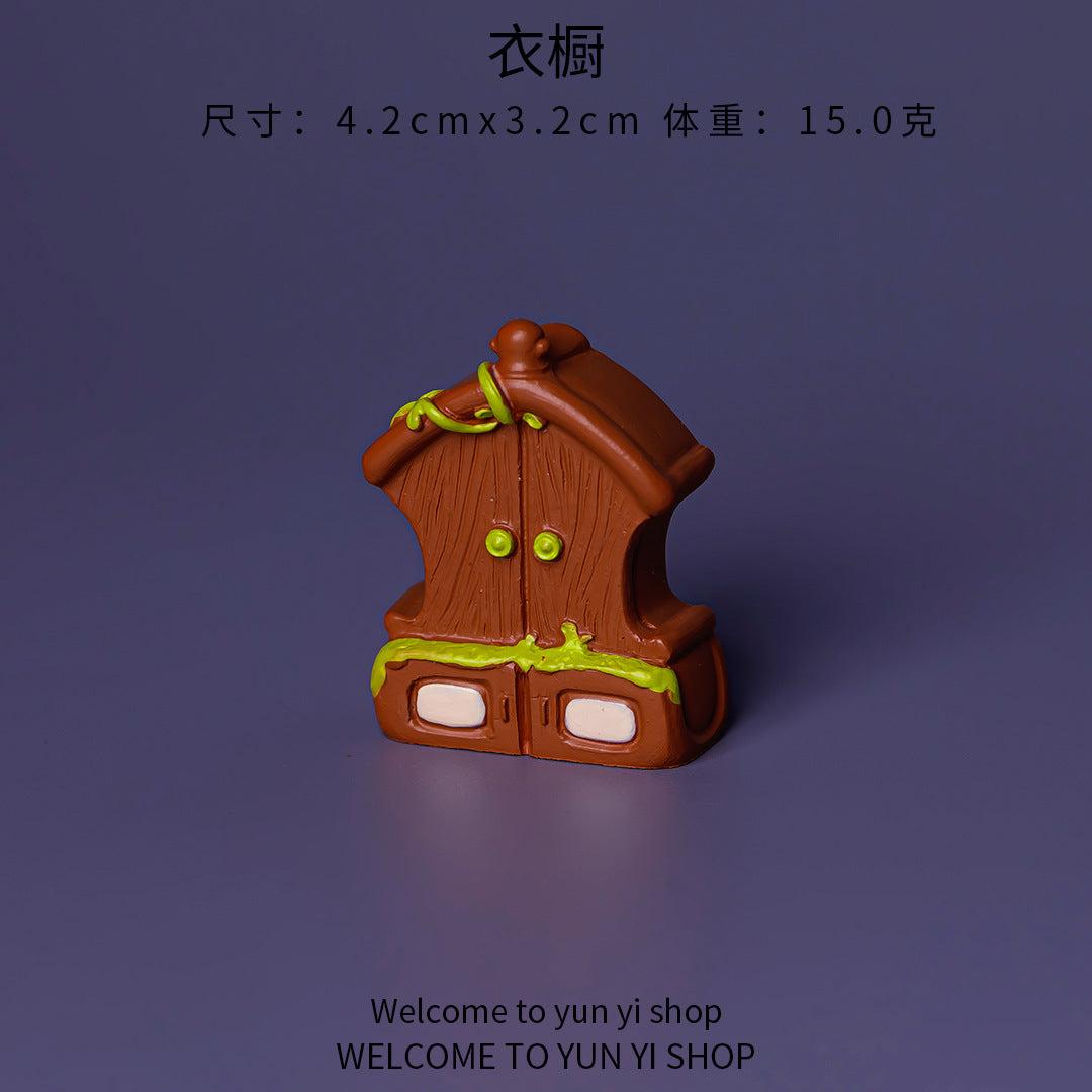 微景观创意写实红木家具 diy古风摆件家居客厅装饰车载桌面小摆件