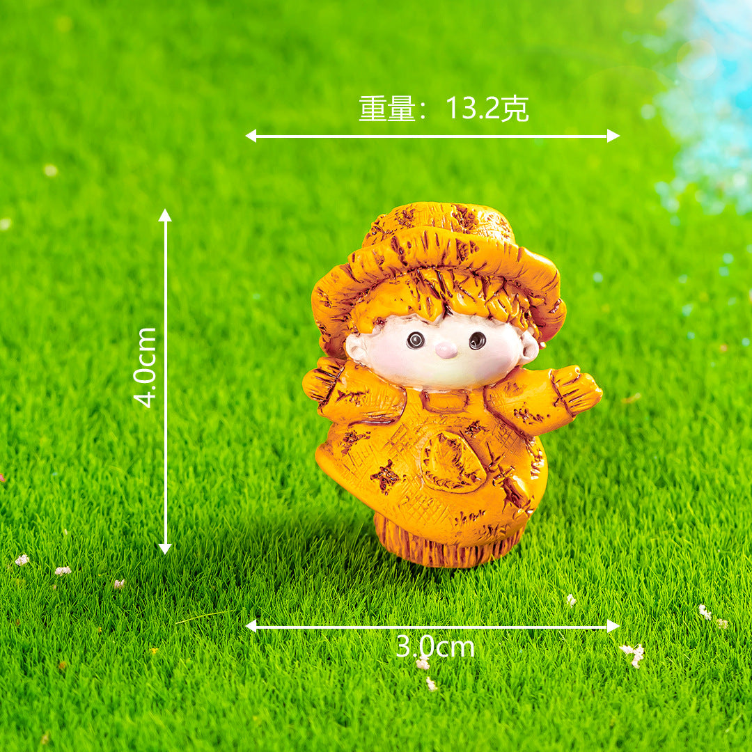 创意稻草人麦子农场微景观园艺造景diy装饰品配件微缩迷你小摆件
