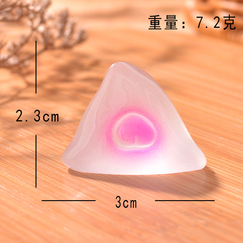 水果冰块水晶果肉微景观园艺夜光小摆件 摆饰儿童节夜光盲盒礼物