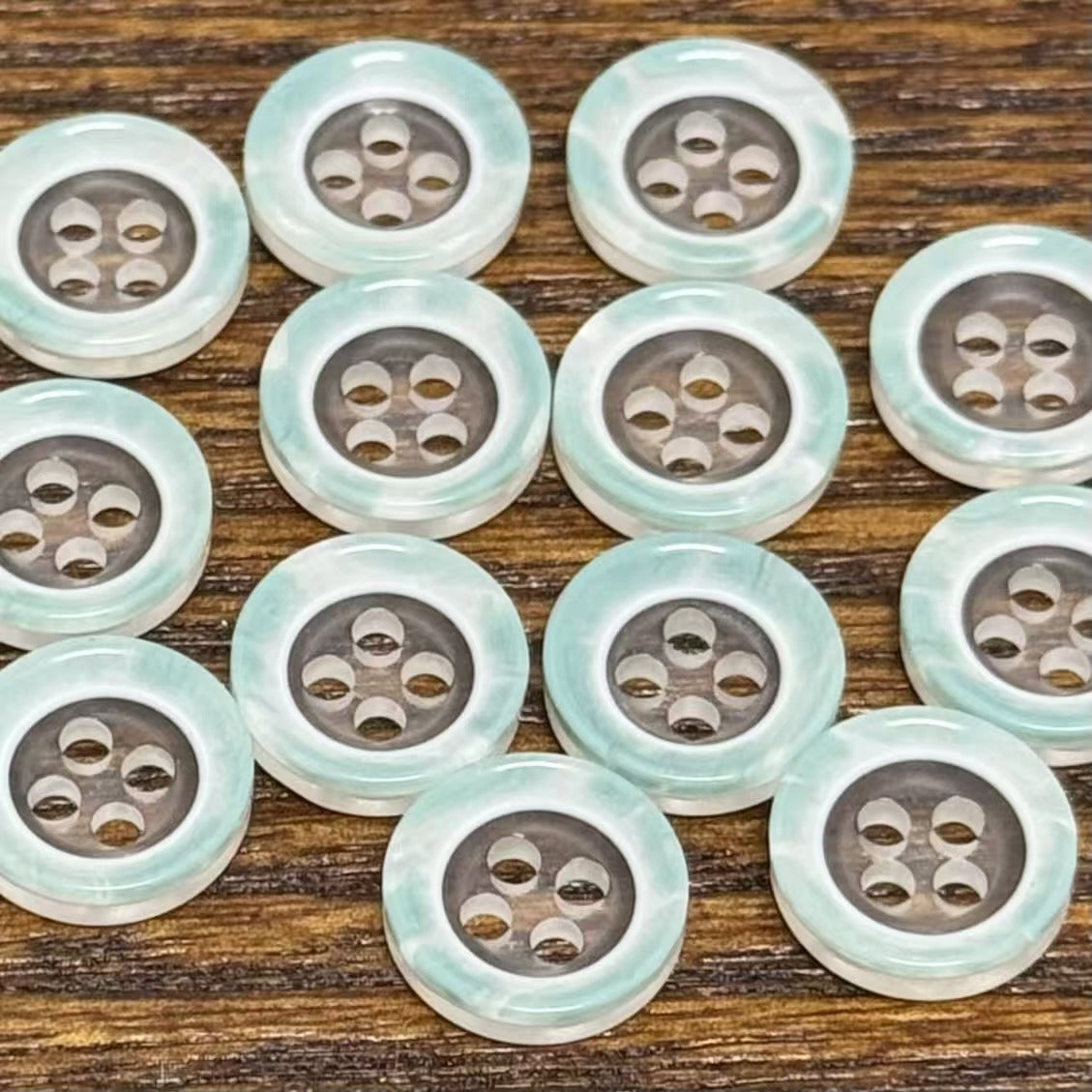 Bunli - DIY 10 Pack Pastel Soft-Sheen Round Button