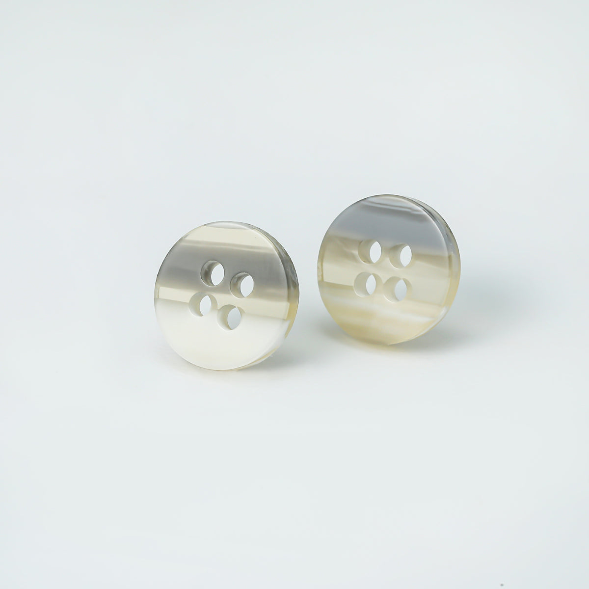 Bunli - DIY 10 Pack Two-Tone Wave-Pattern Round Button