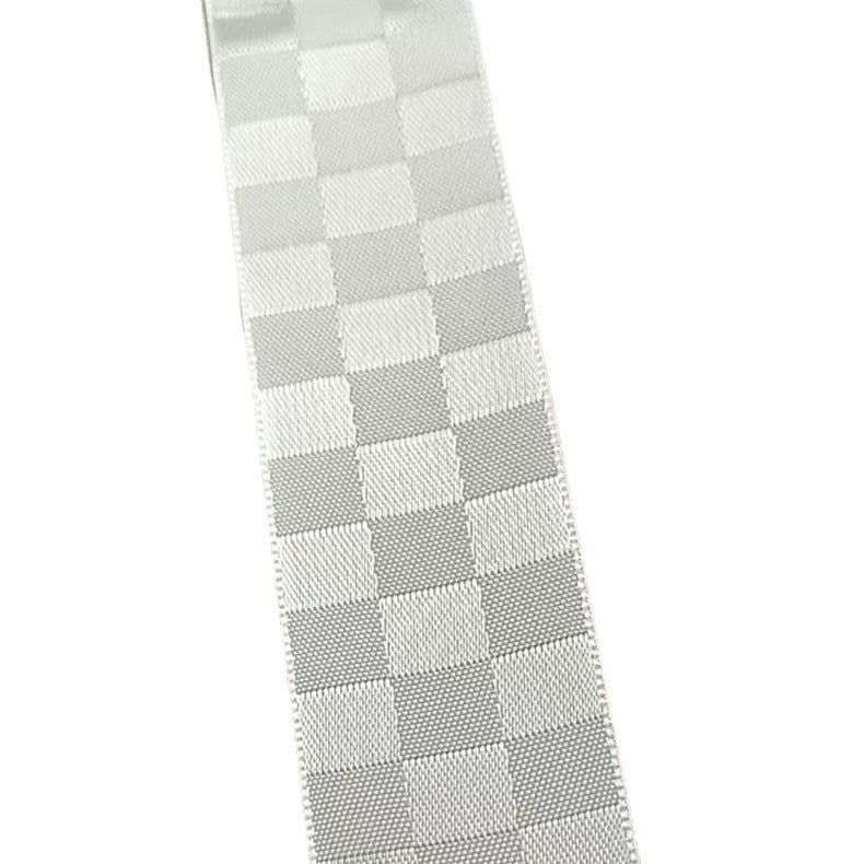 Rivora - White Plaid Decorative Ribbon