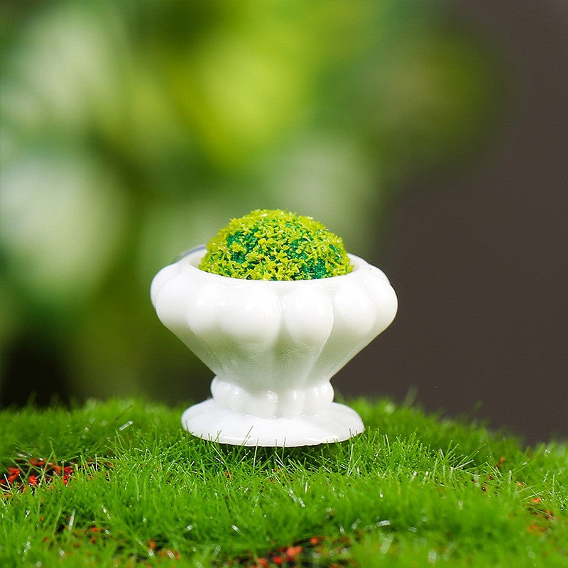 仿真花坛微景观摆件 娃娃屋创意小装饰 桌面卡通小摆件