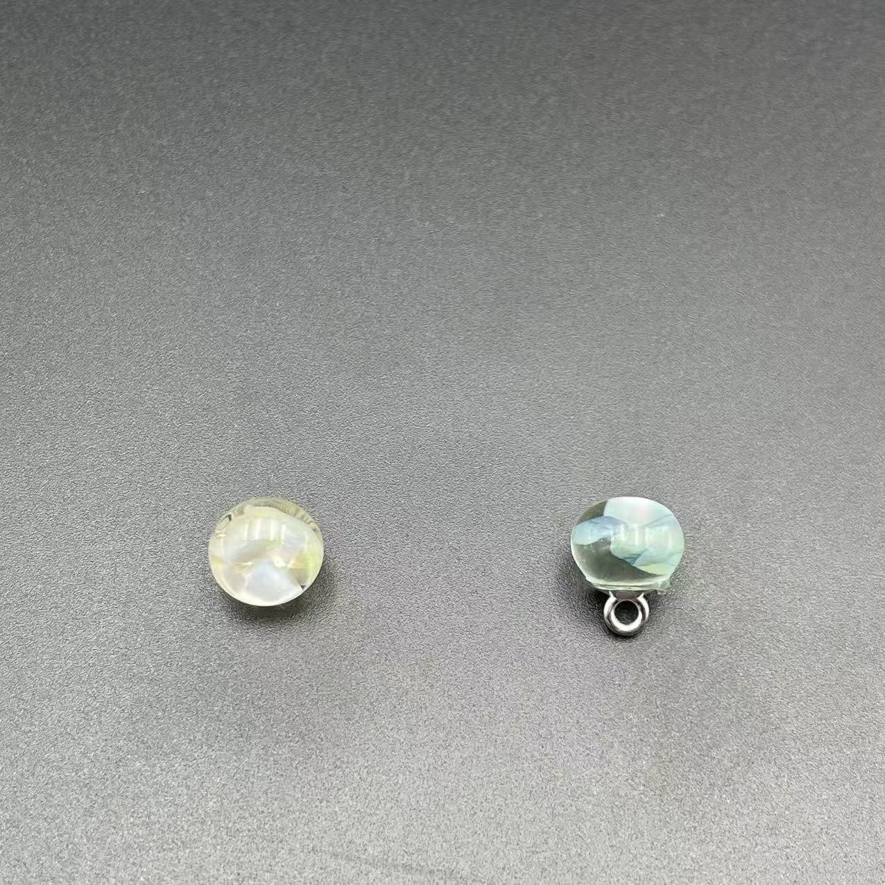 纽扣半圆贝壳馒头金属脚衬衫开衫饰品旗袍扣子10mm