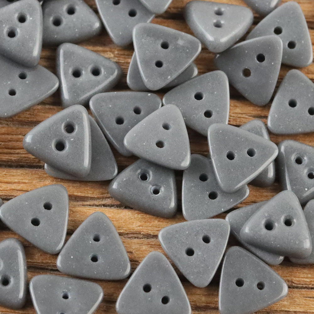 Bunli - DIY 10 Pack Solid-Tone Triangle Button