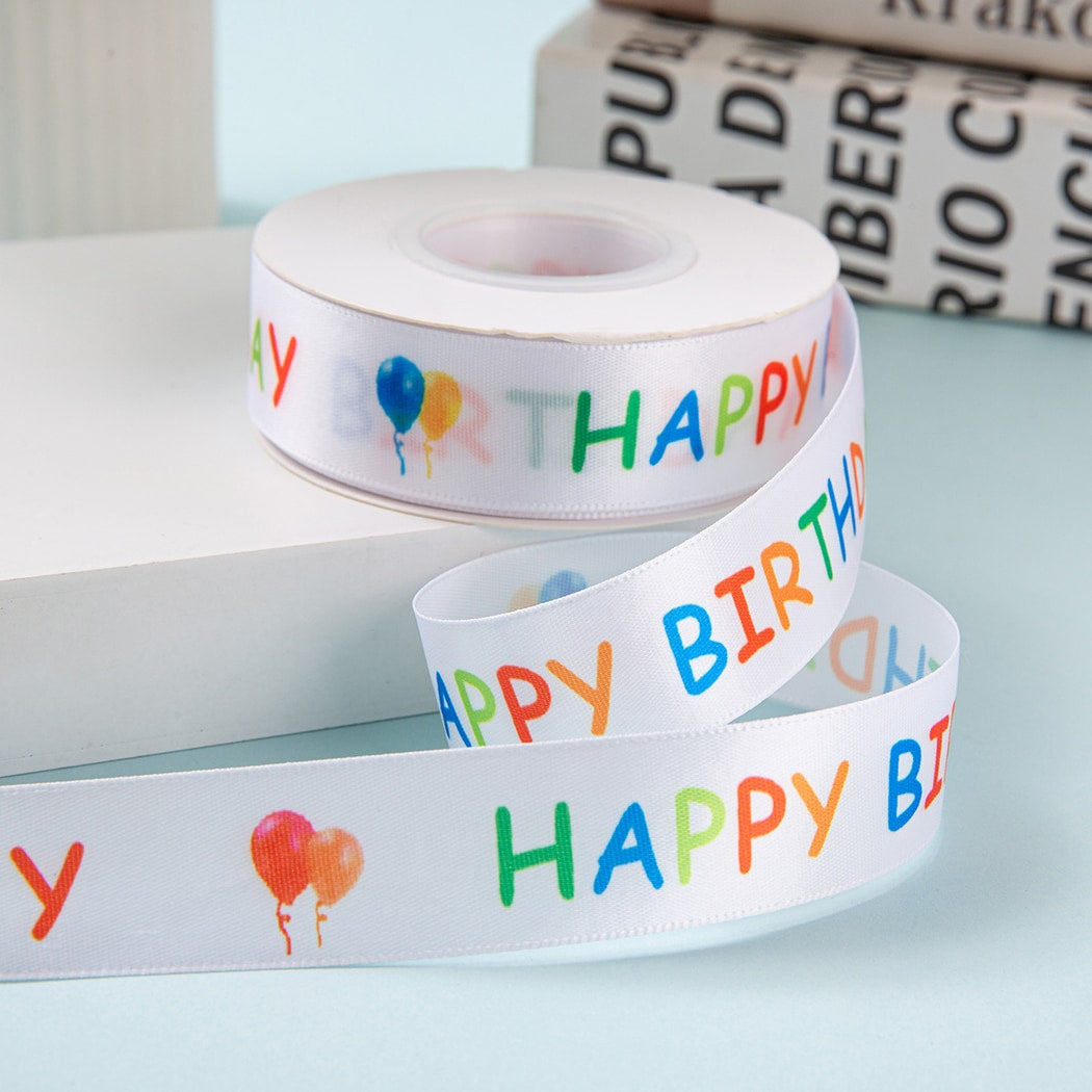 Rivora - DIY Dot Print Decorative Polyester Ribbon