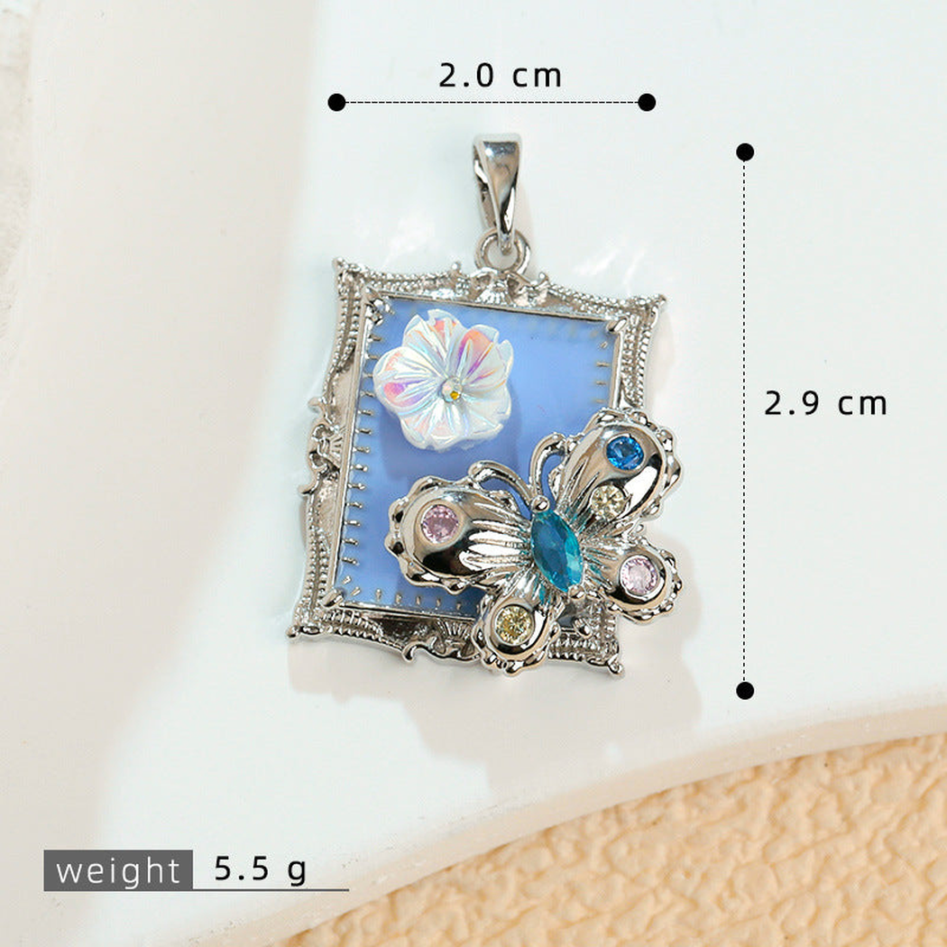 Elvane - Framed Floral Pendant Only