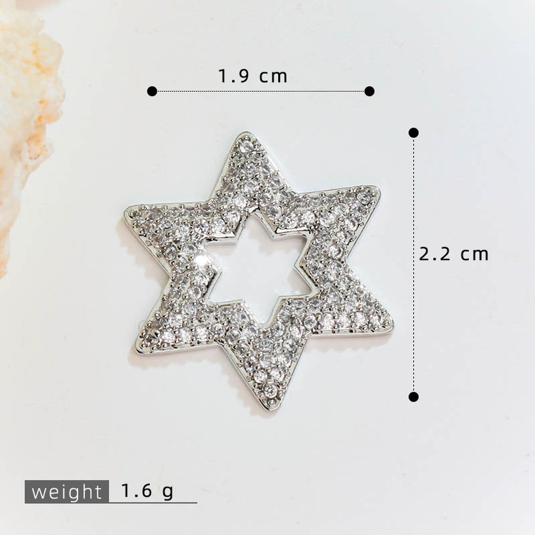 Elvane - Openwork Six-Point Star Pendant Only