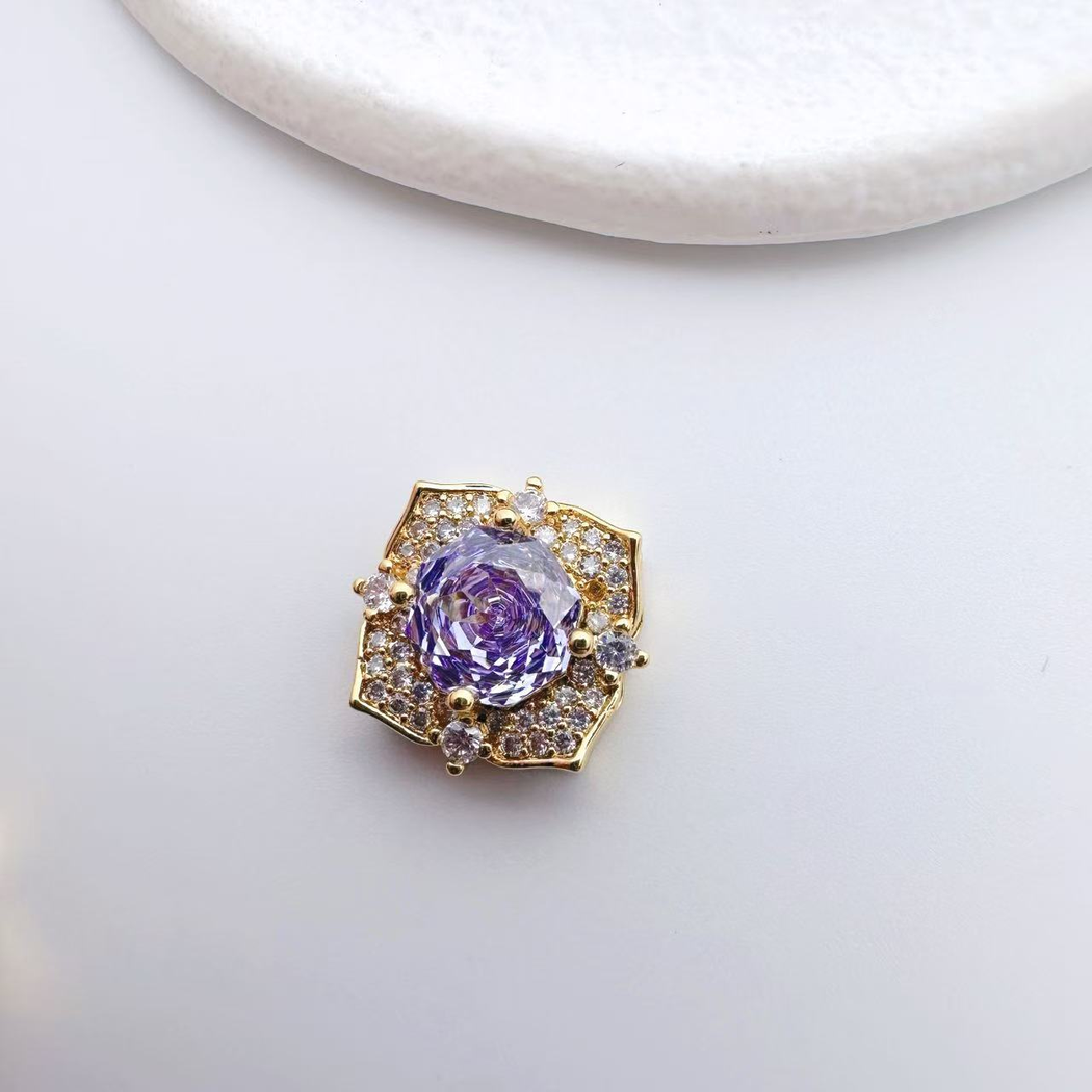 Chivy - Square Rosette Multi-Hole Spacer Bead Accessory