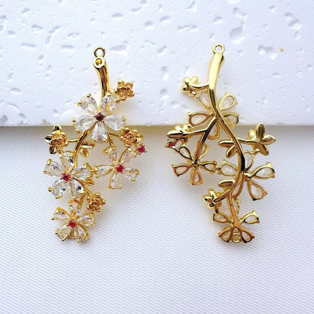Elvane - Five-Petal Floral Branch Pendant Only