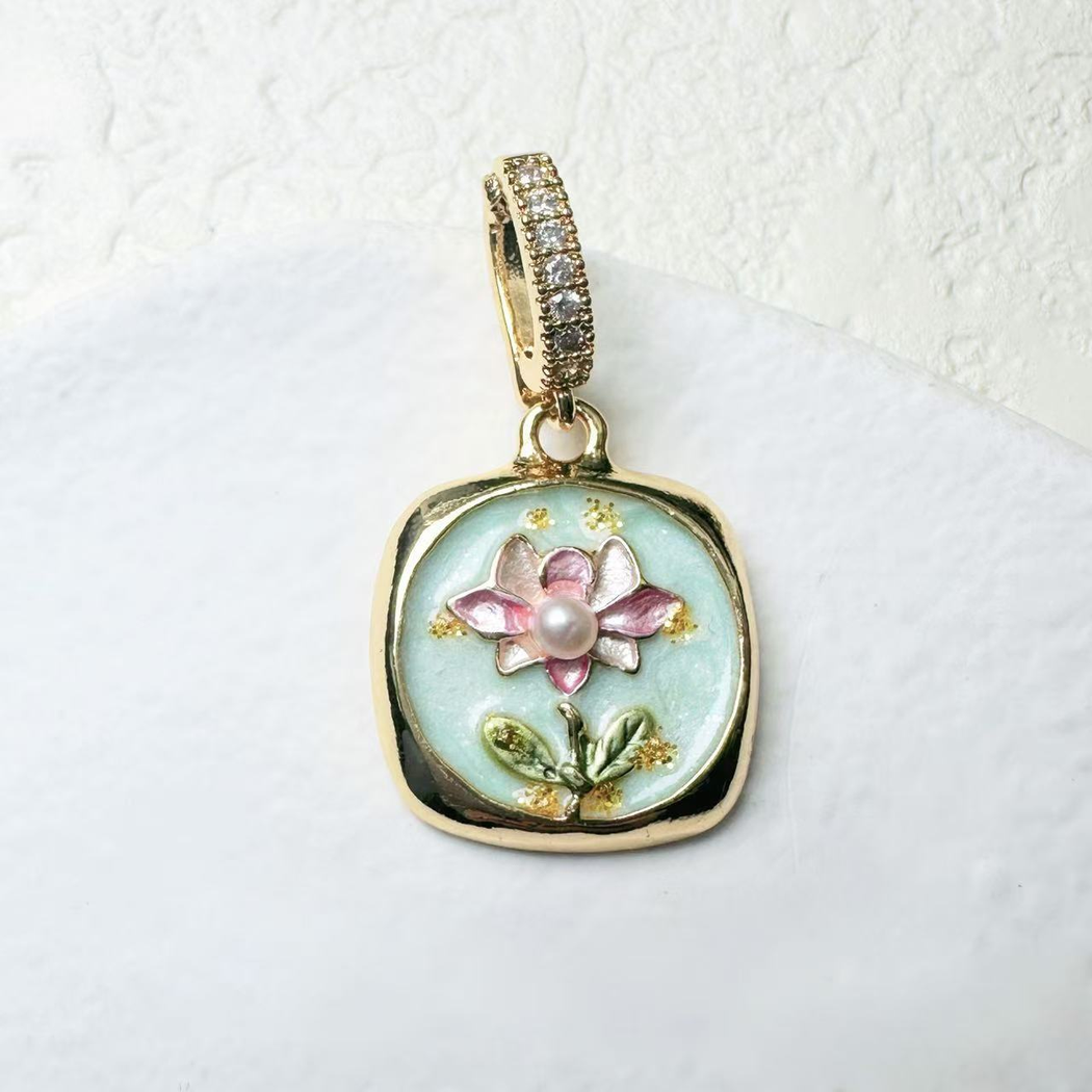 Elvane - Multicolor Painterly Pendant Only