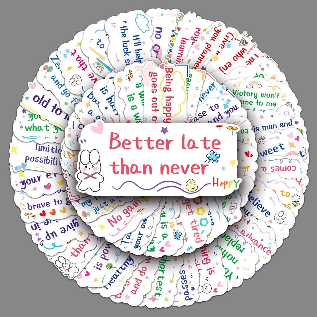 Lunira - Motivational Quote Doodle 50-Piece Sticker Pack
