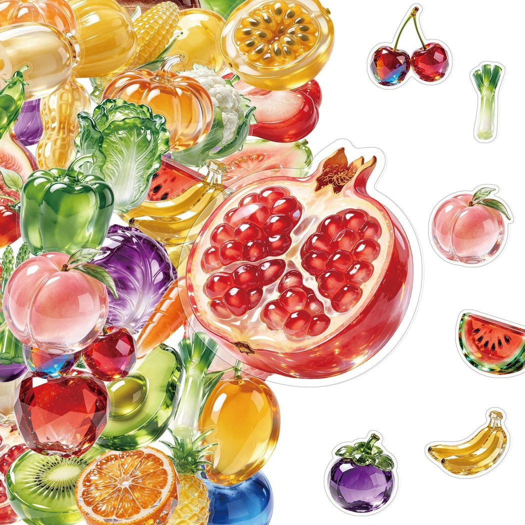 Lunira - Fruit Vegetable Colorful 50-Piece Sticker Pack