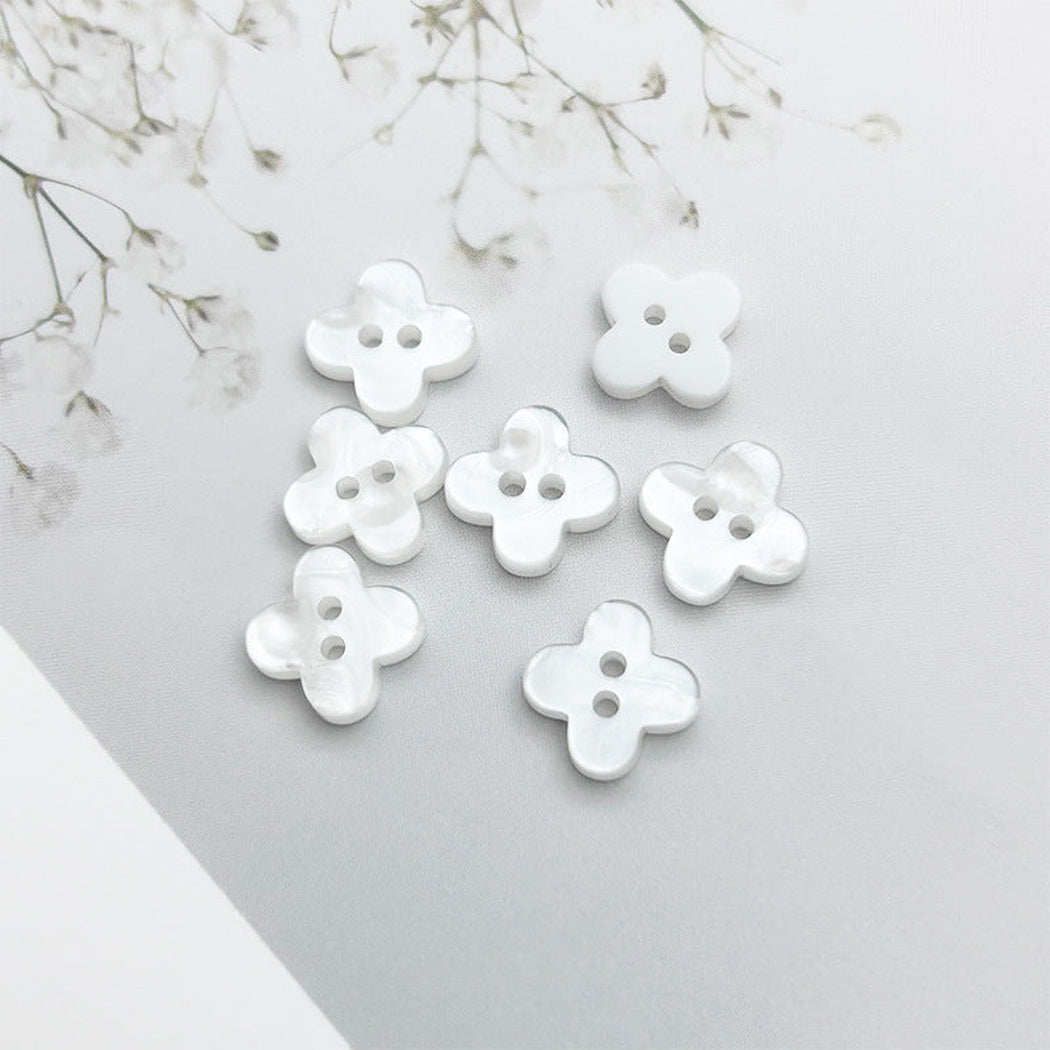 Bunli - DIY 10 Pack Iridescent Mixed-Shape Two-Hole Button