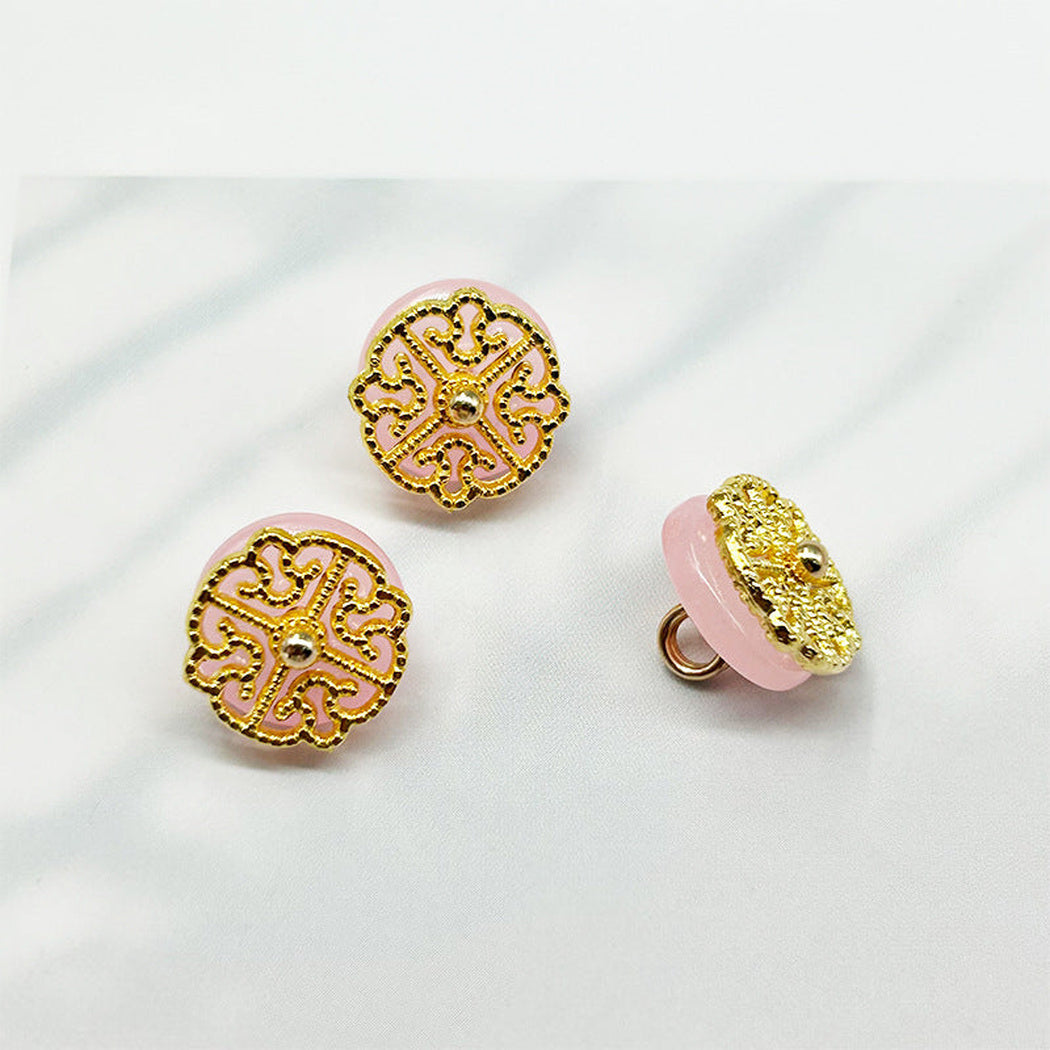Bunli - DIY 10 Pack Stone-Effect Ring Button