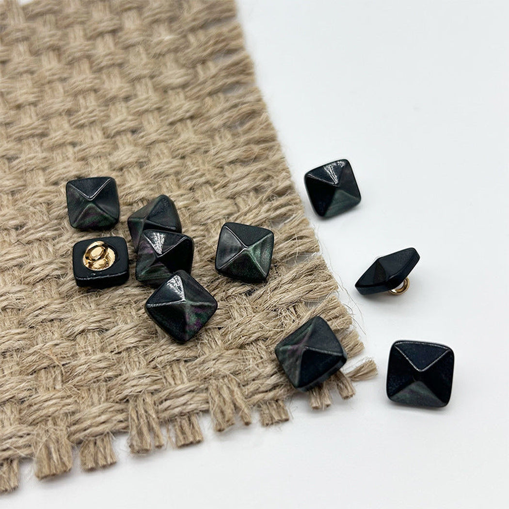 Bunli - DIY 10 Pack Pyramid Square Shank Button