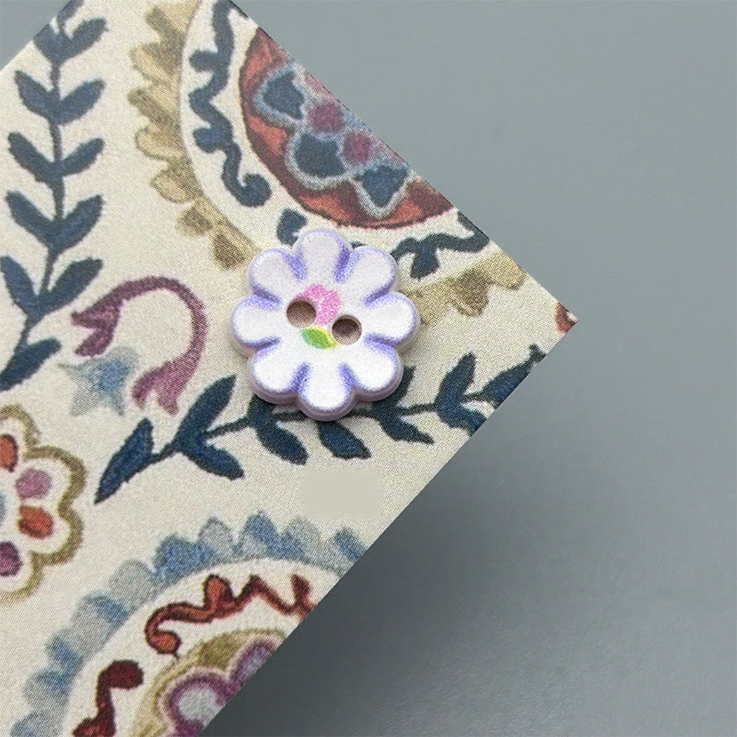 Bunli - DIY 10 Pack Two-Hole Flower-Shaped Button