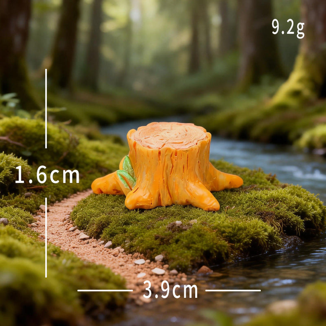 Objella - Woodland Stump Furniture Miniature Ornament