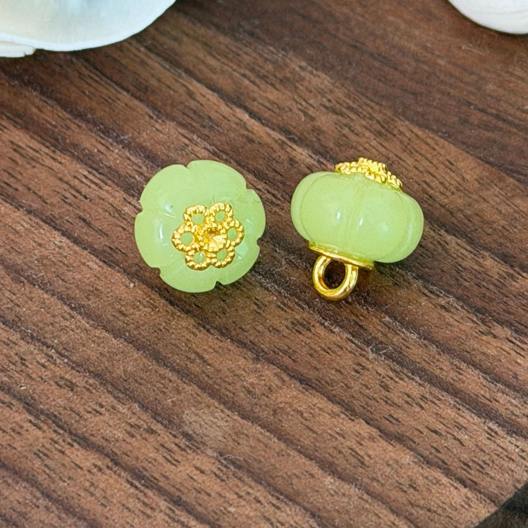Pumpkin-shaped Chinese-style frog closure accessory, style view 07