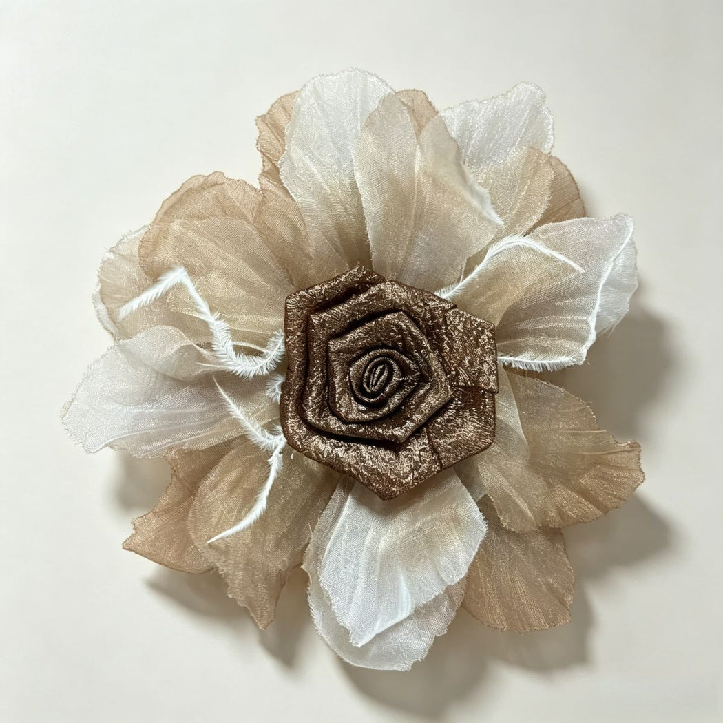 Black and red rose flower craft accessory, style view 03