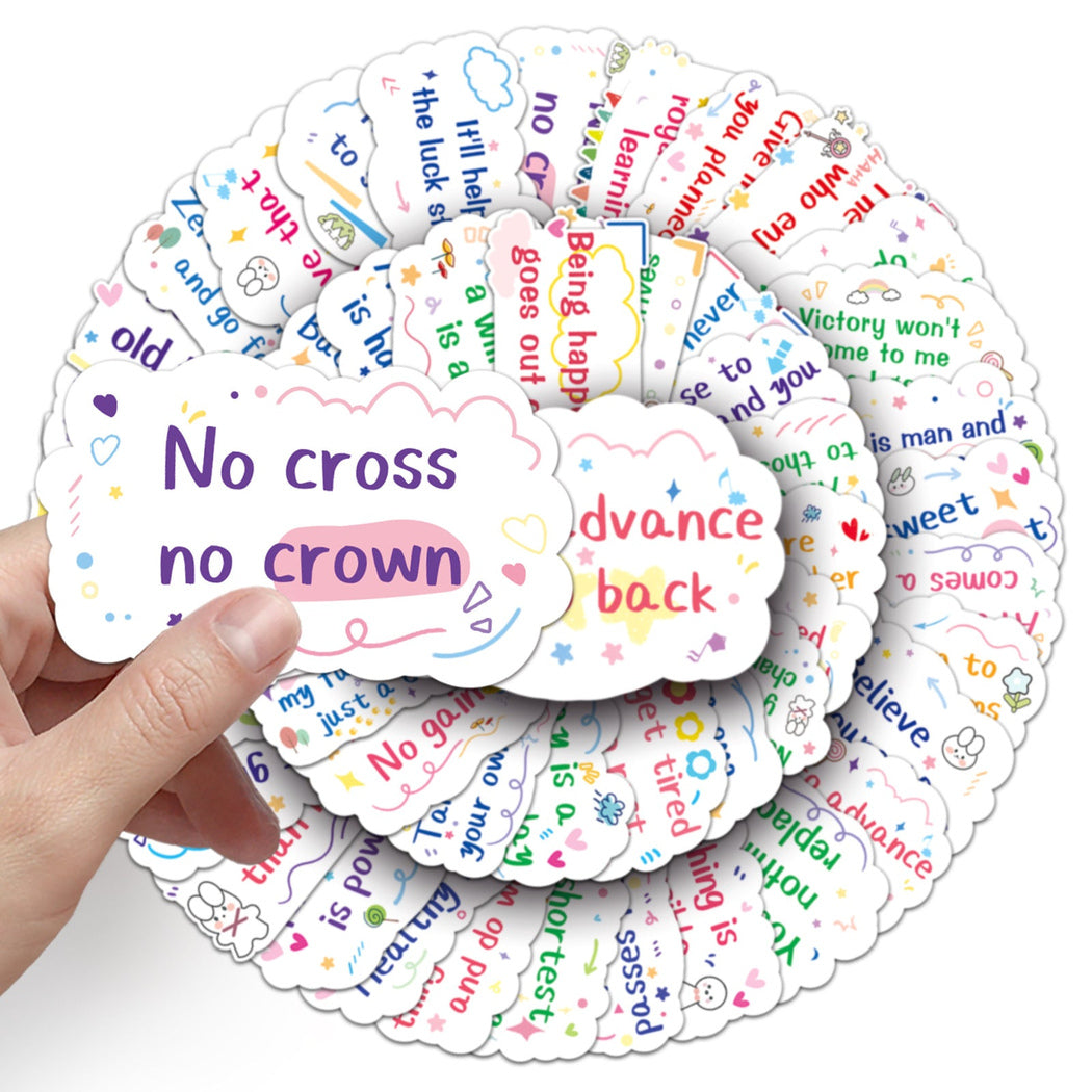 Lunira - Motivational Quote Doodle 50-Piece Sticker Pack