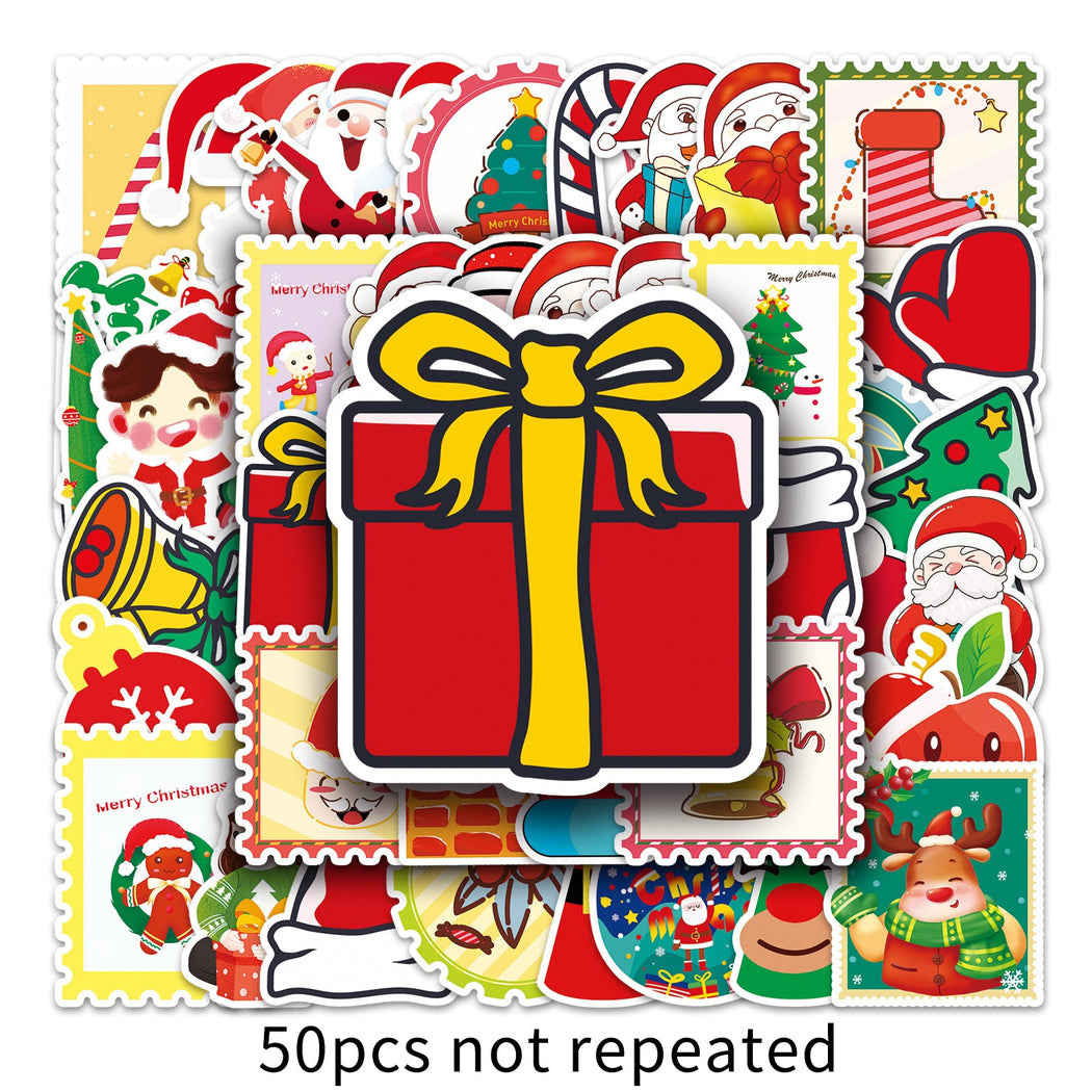 Lunira - Christmas Tree Cartoon 50-Piece Sticker Pack