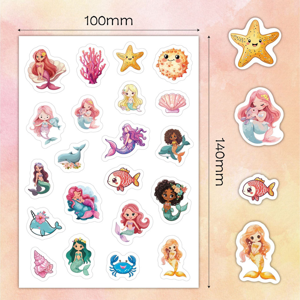 Lunira - Cartoon Doodle 200-Piece Sticker Pack