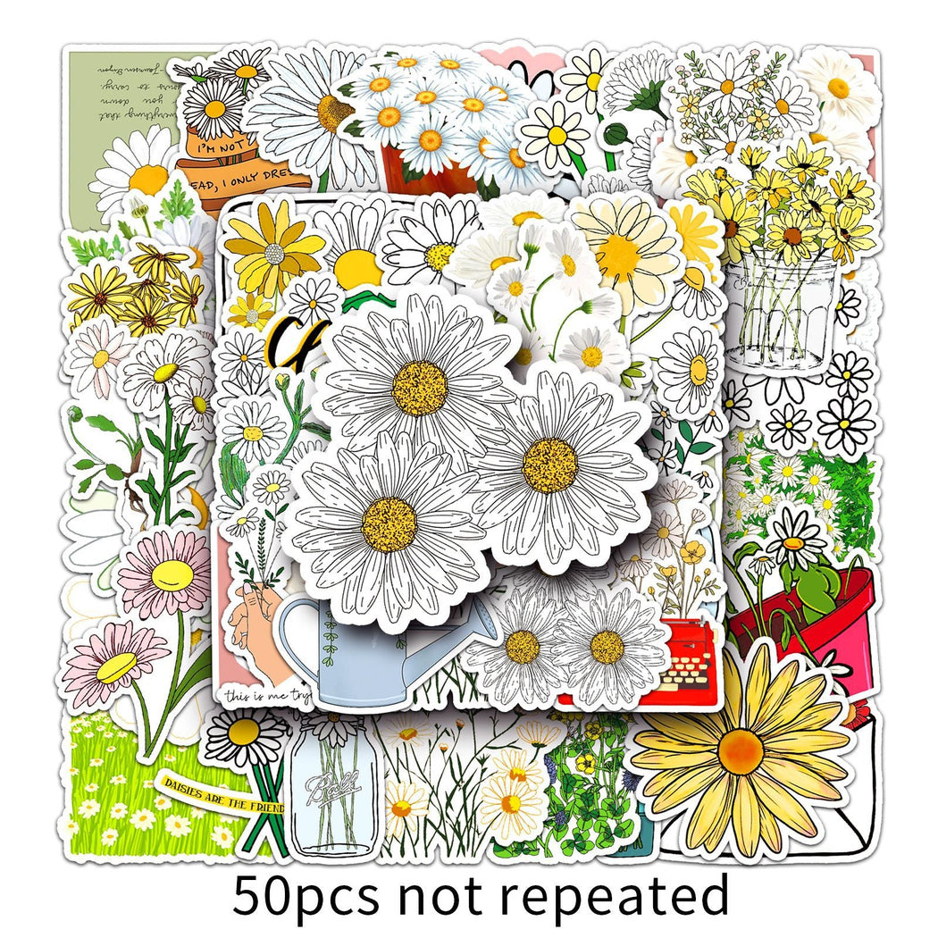 Lunira - Daisy Botanical 50-Piece Sticker Pack