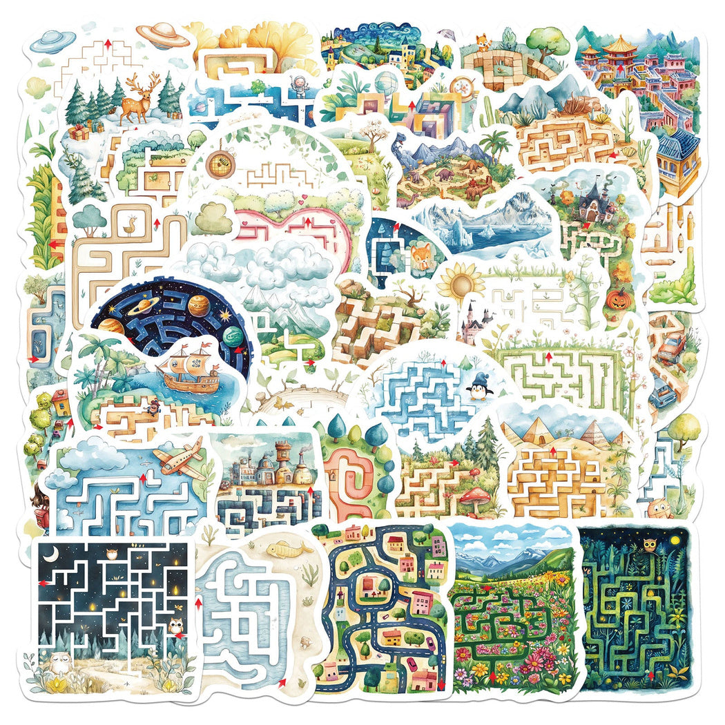 Lunira - Pixel Maze Game Sticker Pack