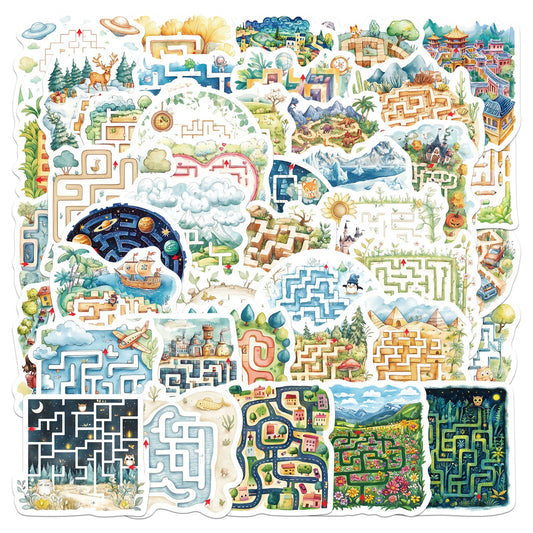 Lunira - Pixel Maze Game Sticker Pack
