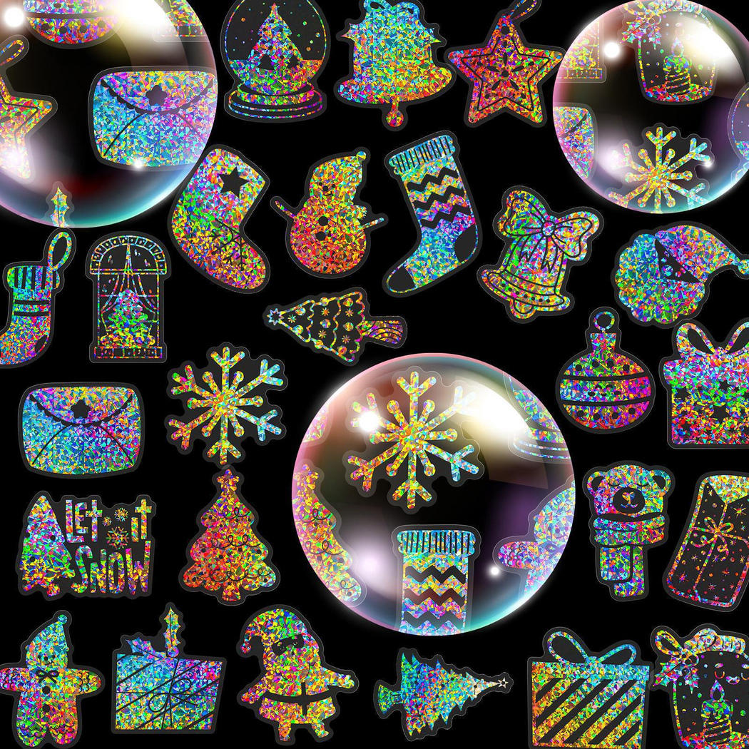 Lunira - Christmas Holographic Hat Sticker Pack - product view 1 1