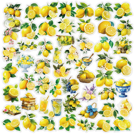 Lunira - Yellow Lemon Botanical Sticker Pack - product view 1 1