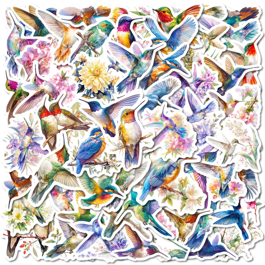 Lunira - Hummingbird Floral Sticker Pack - product view 1 1