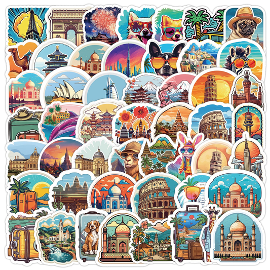 Lunira - Nordic Travel Landmark Sticker Pack - product view 1 1