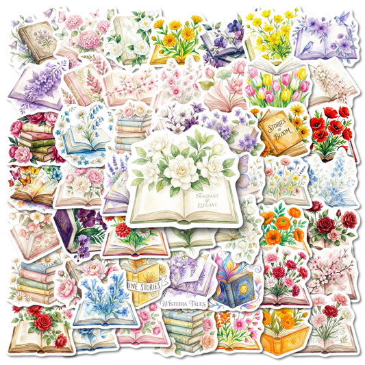 Lunira - Watercolor Book Floral Sticker Pack - product view 1 1