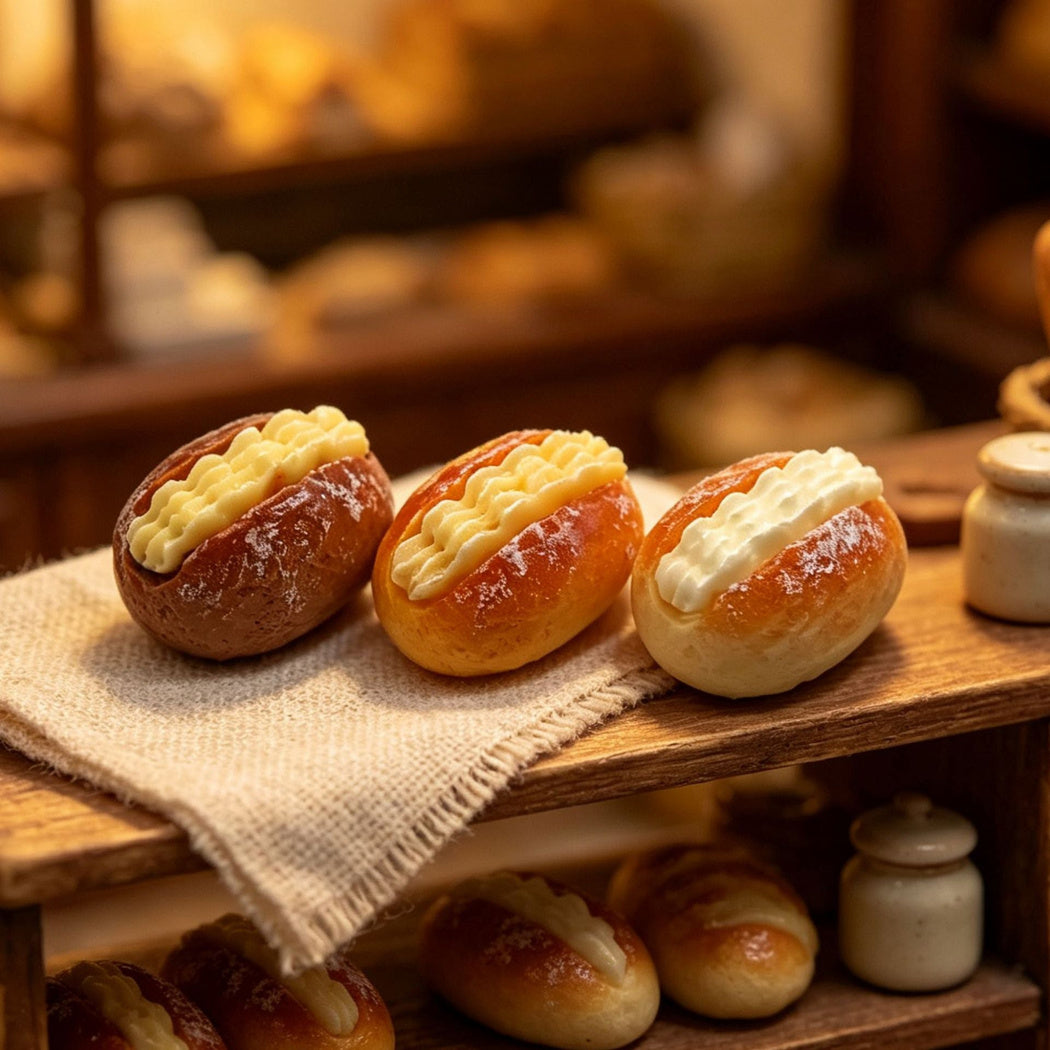 Miniature Cream Sandwich Bread Craft Embellishment, product view 1